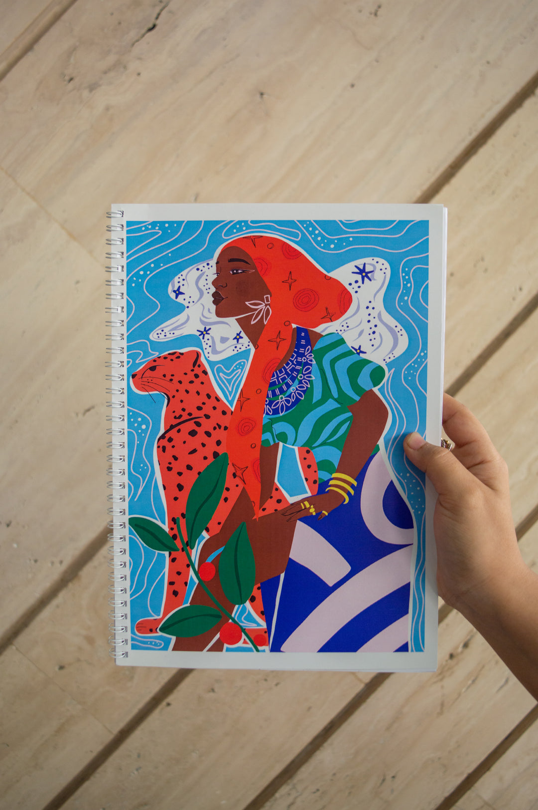 Afro tiger women Notebook