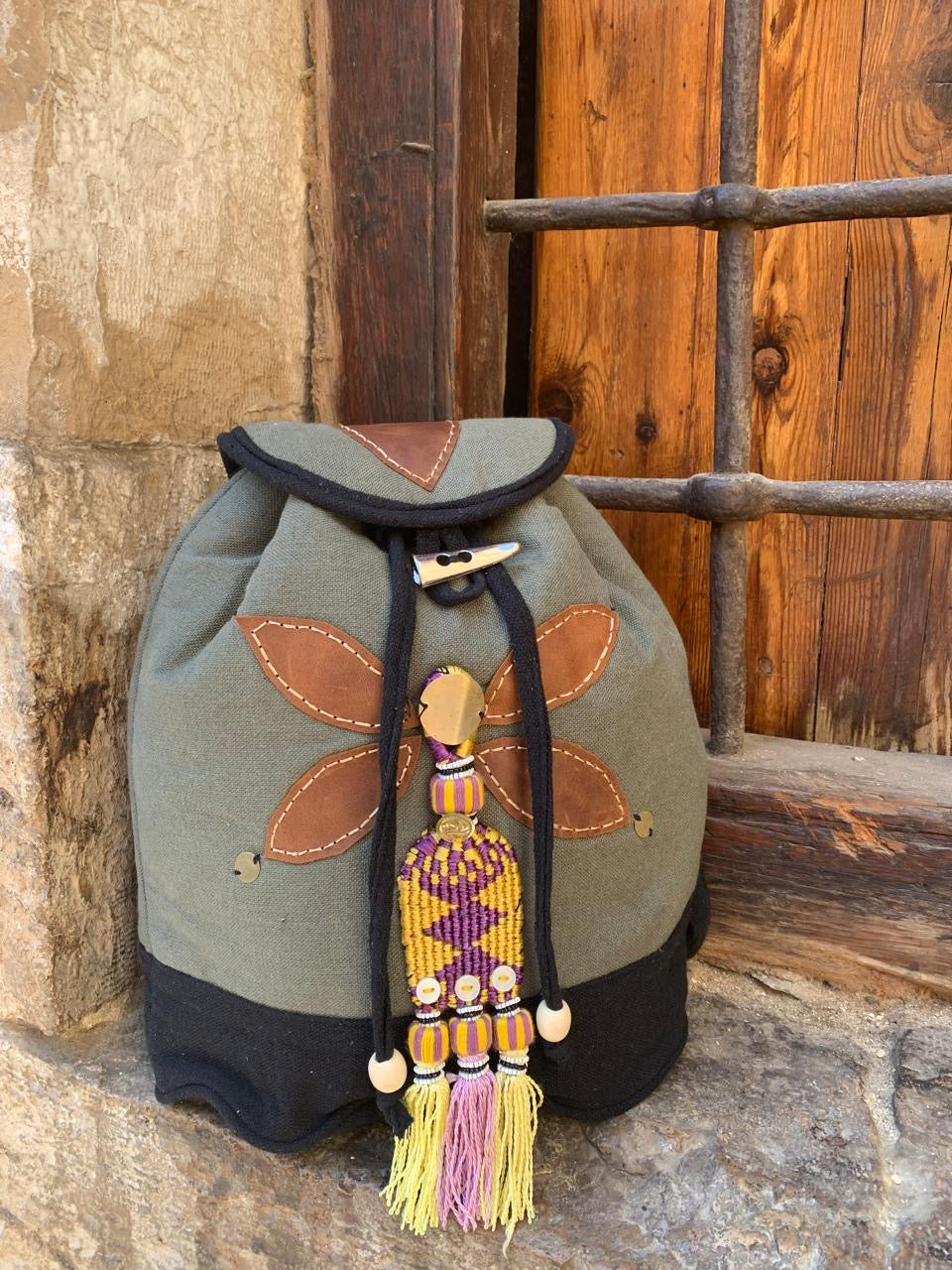 Sinai butterfly army green Back bag