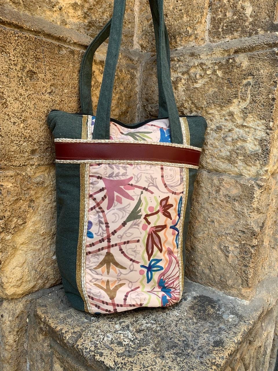 lutas x green shoulder bag