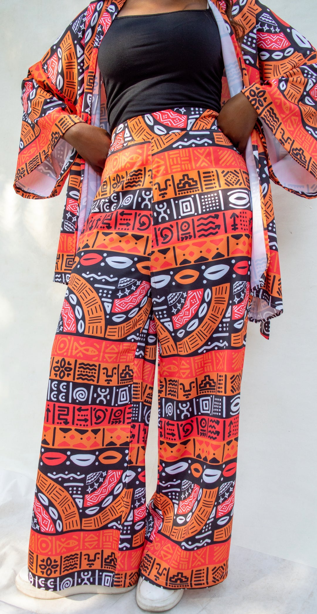 Ganubian afro orange pants