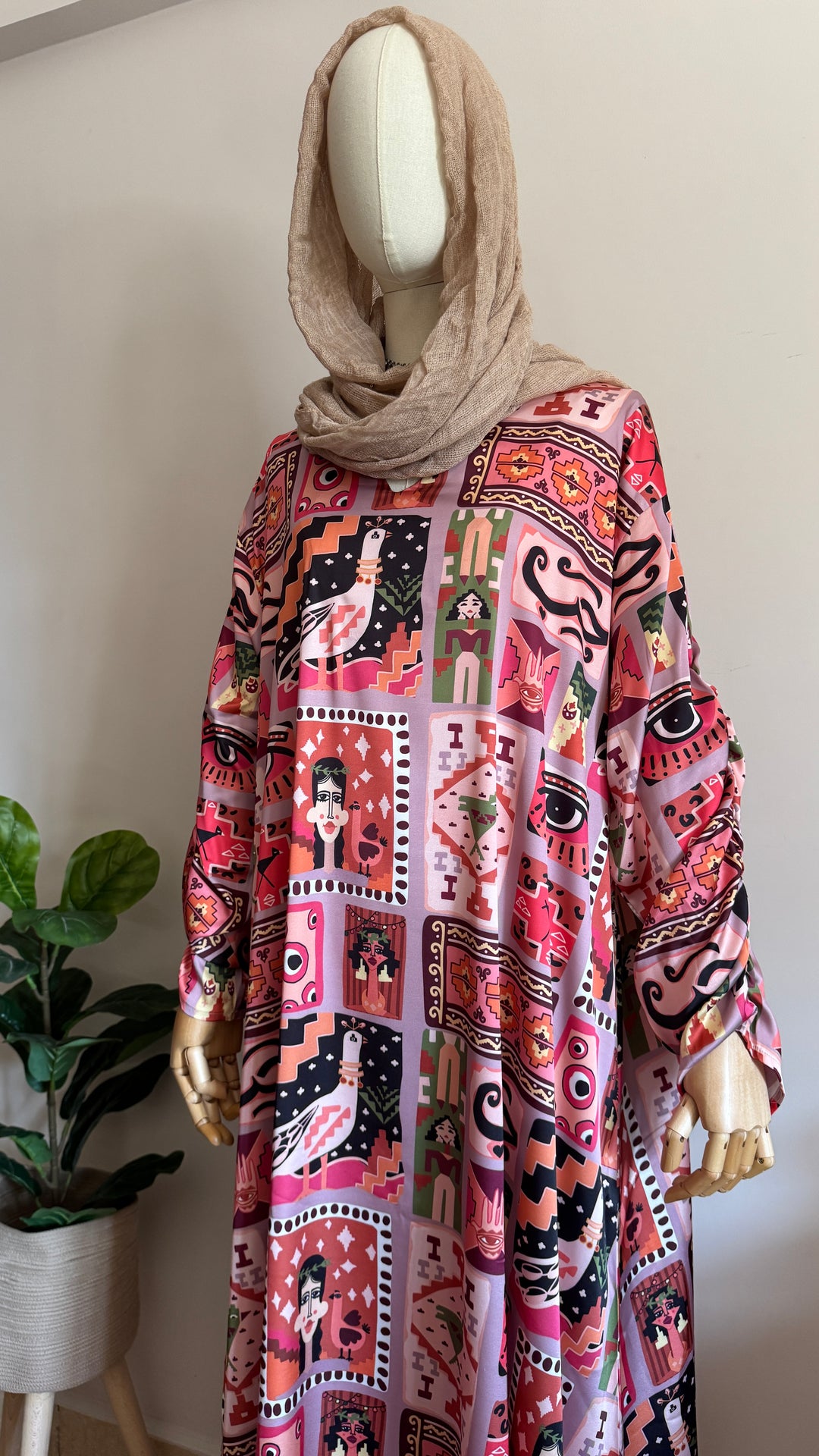 Klim squares Silk dress