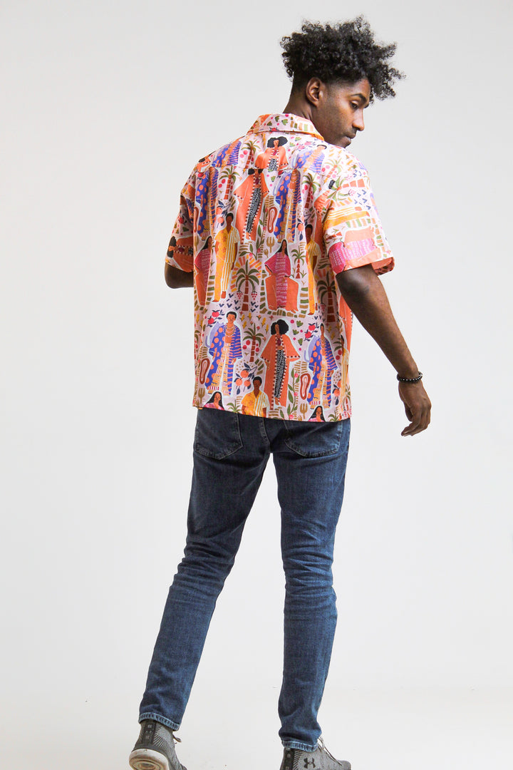 Fashion africa half -Sleeved Shirt