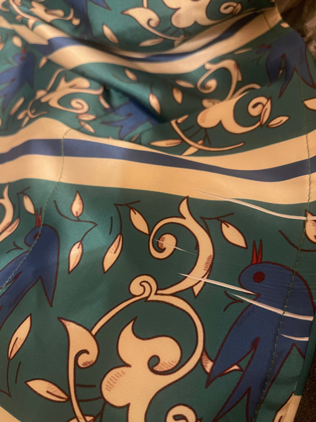 vintage half sleeve blouse “defect”