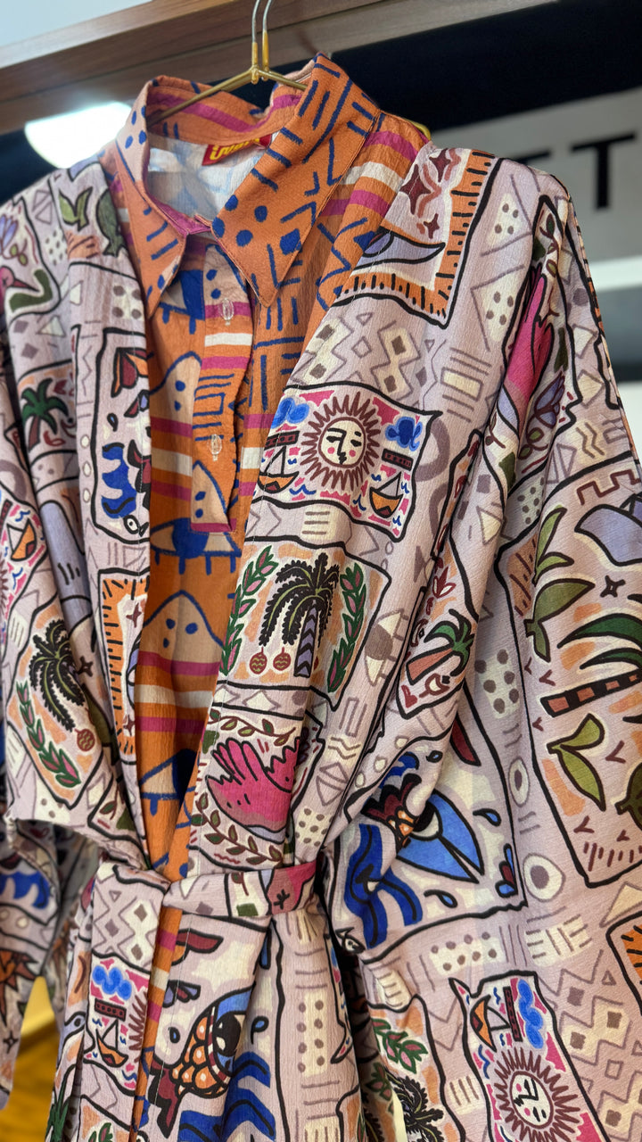 Tales of the Nile Vest kimono set
