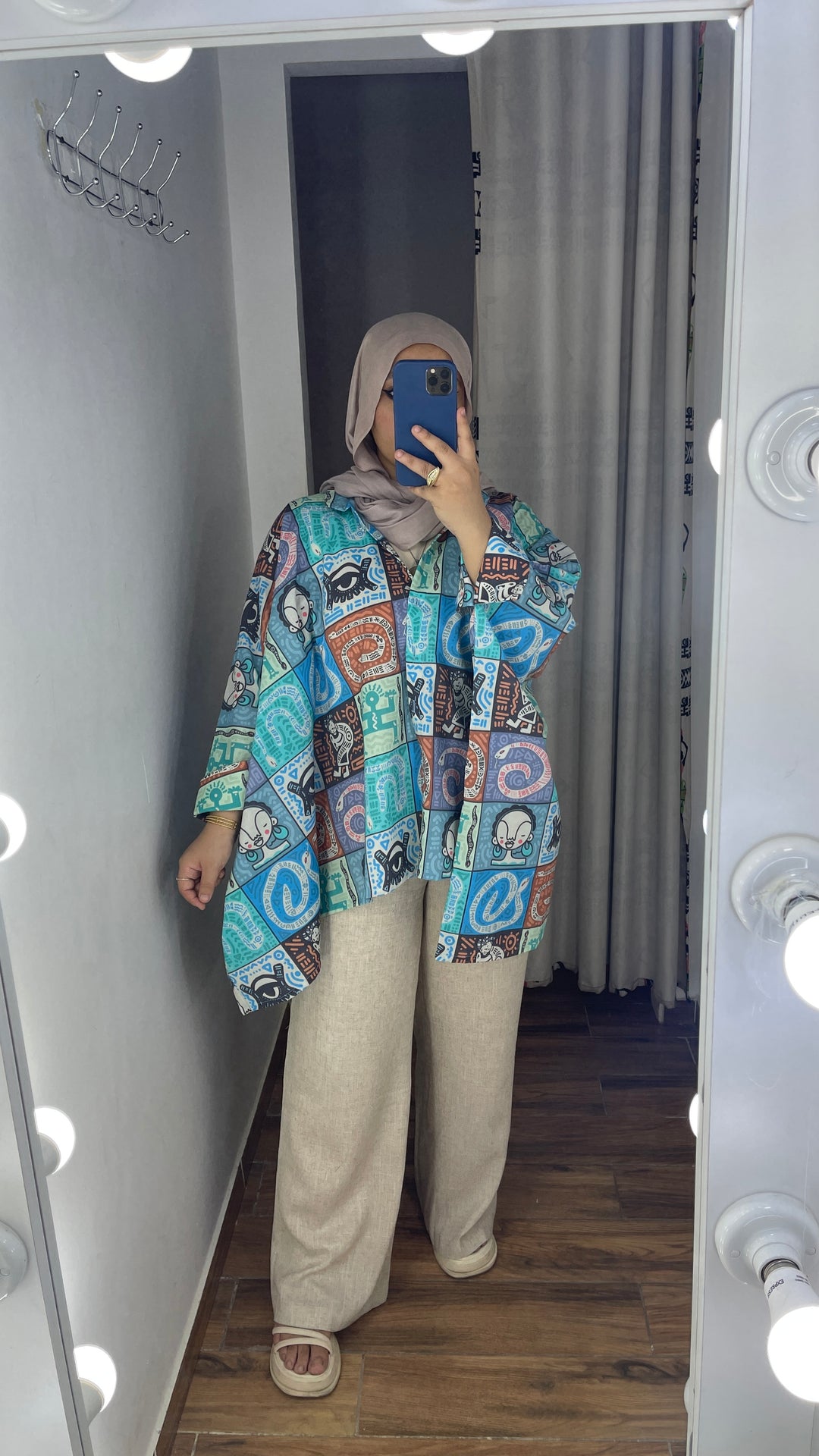 Snake squares poncho