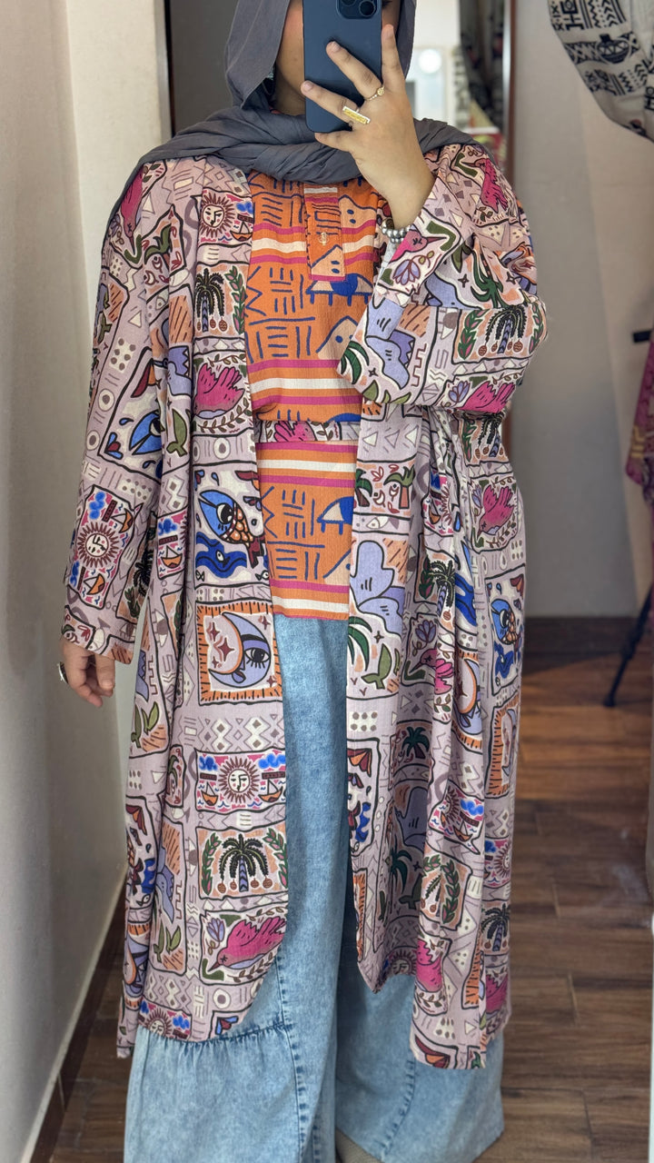 Tales of the Nile Vest kimono set