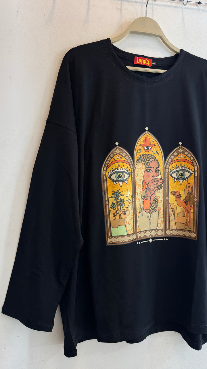 Black long sleeve shirt