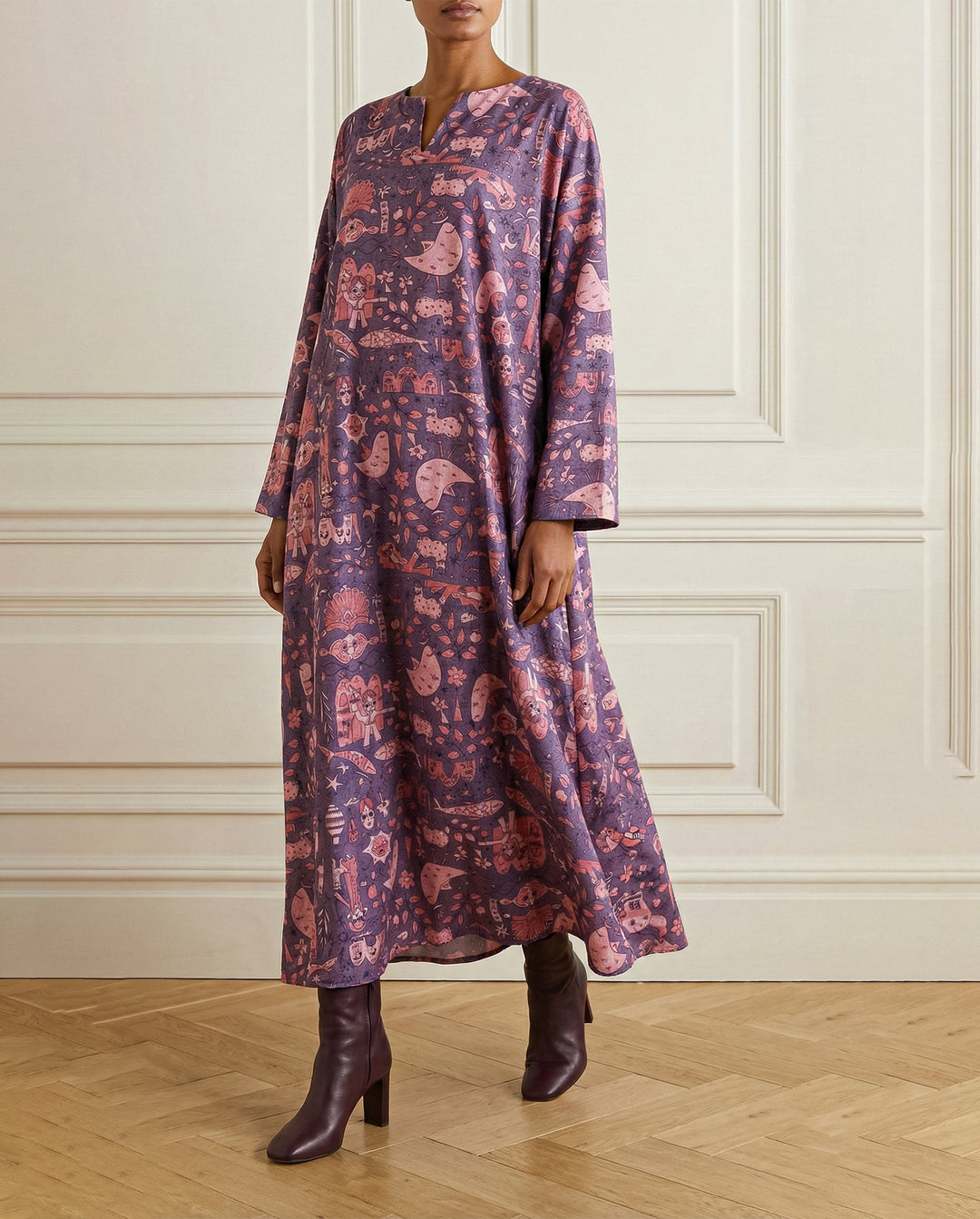 Folk dreams mohair dress