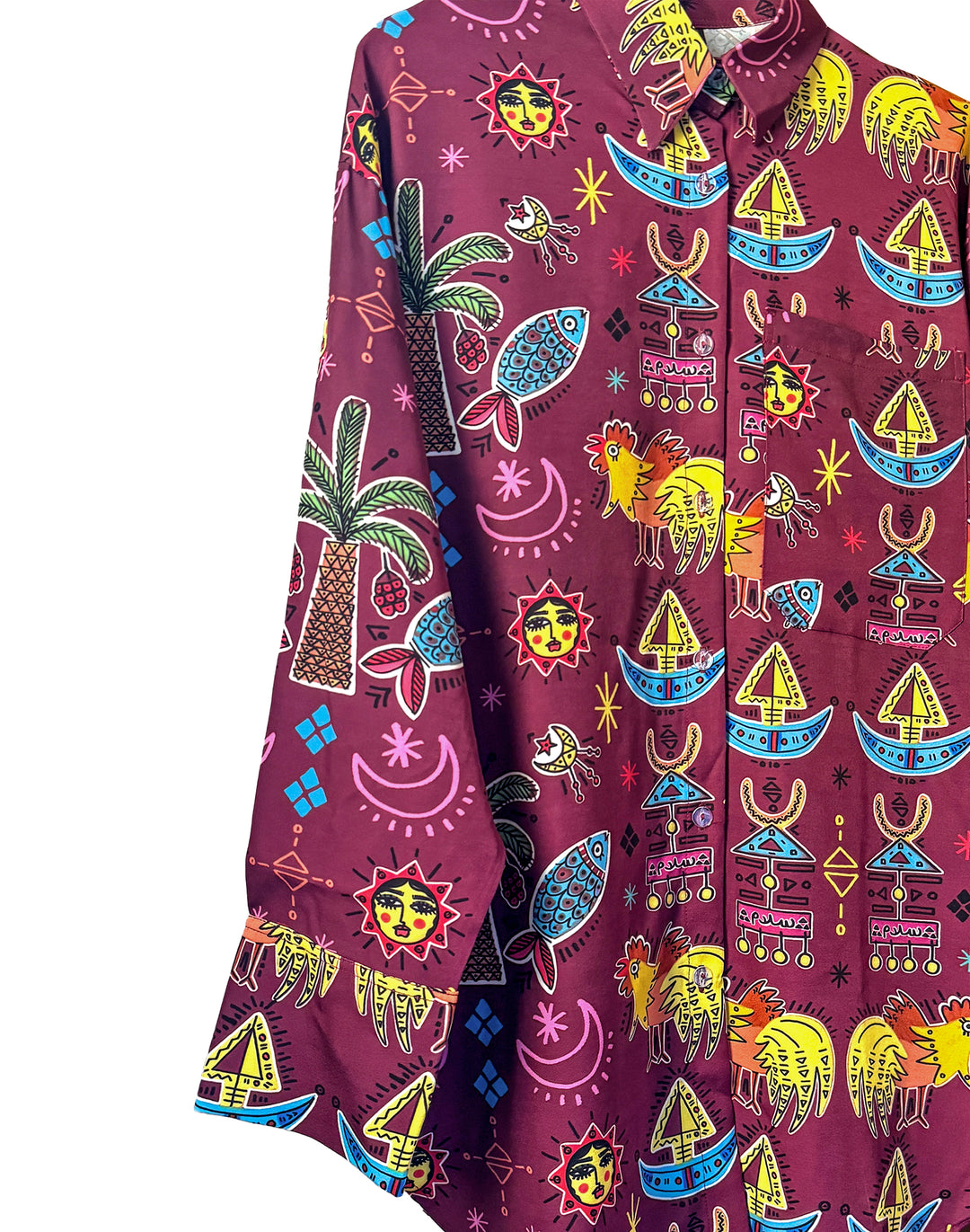 hen folklore motives shirt