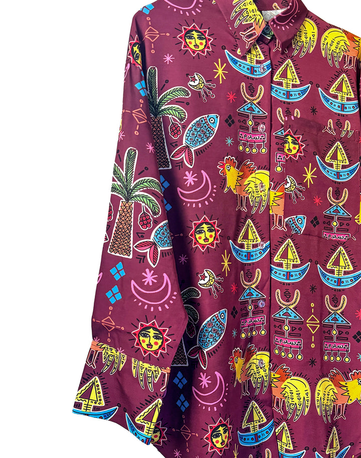 hen folklore motives shirt