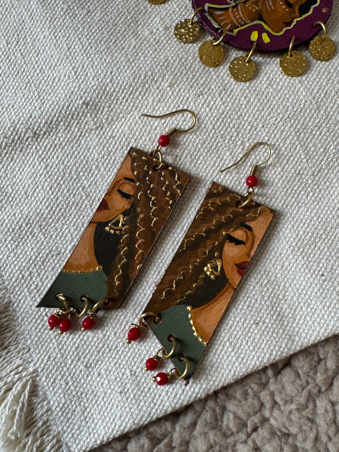 Long portrait Earrings