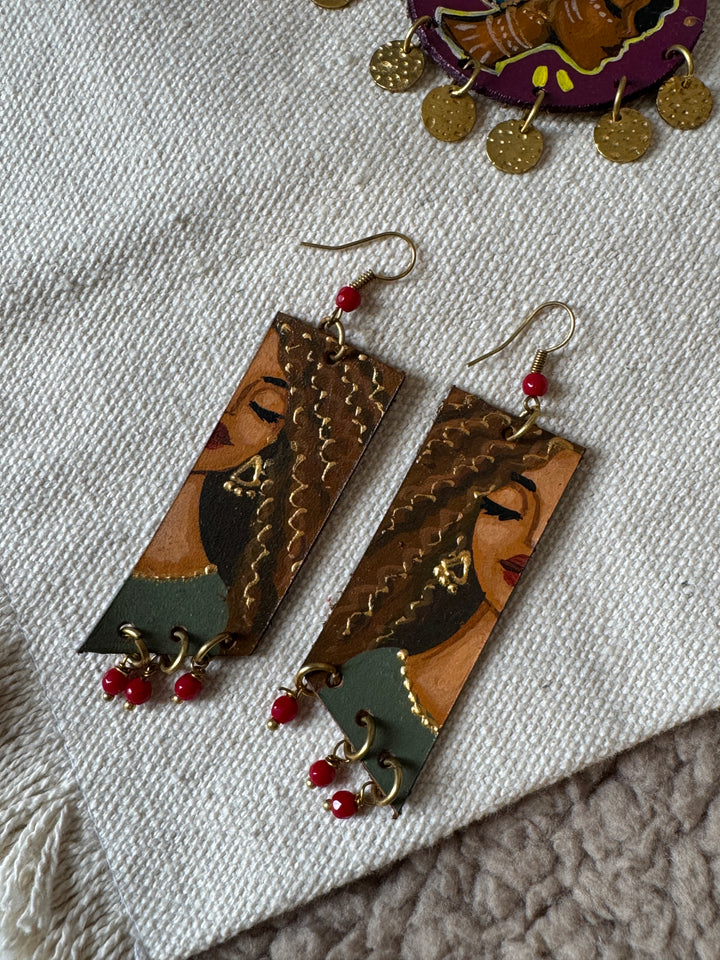 Long portrait Earrings