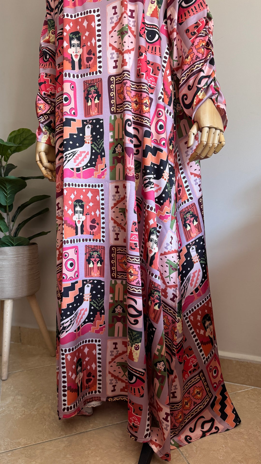 Klim squares Silk dress