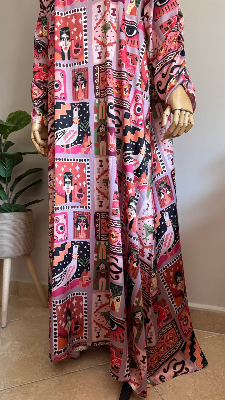 Klim squares Silk dress