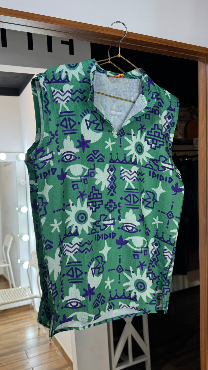 Mystic symbols vest top