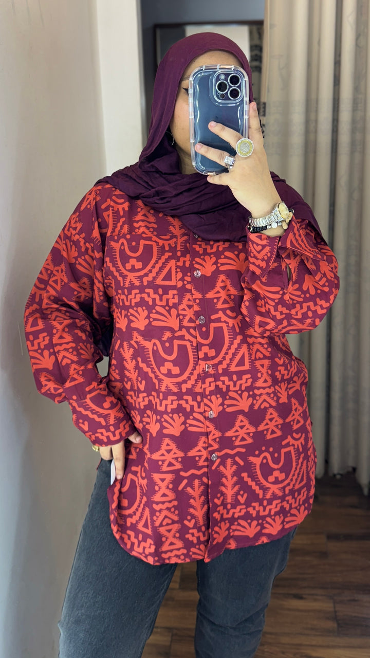 Magenta klim shirt