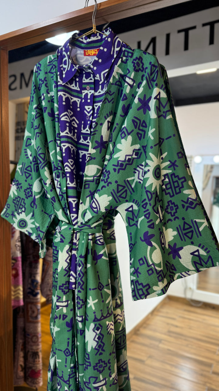 Mystic symbols Vest kimono set