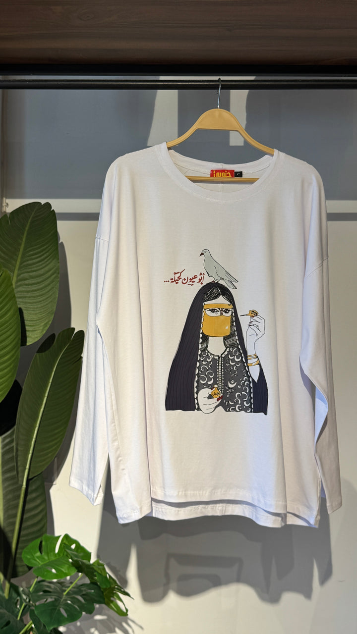 White long sleeve shirt
