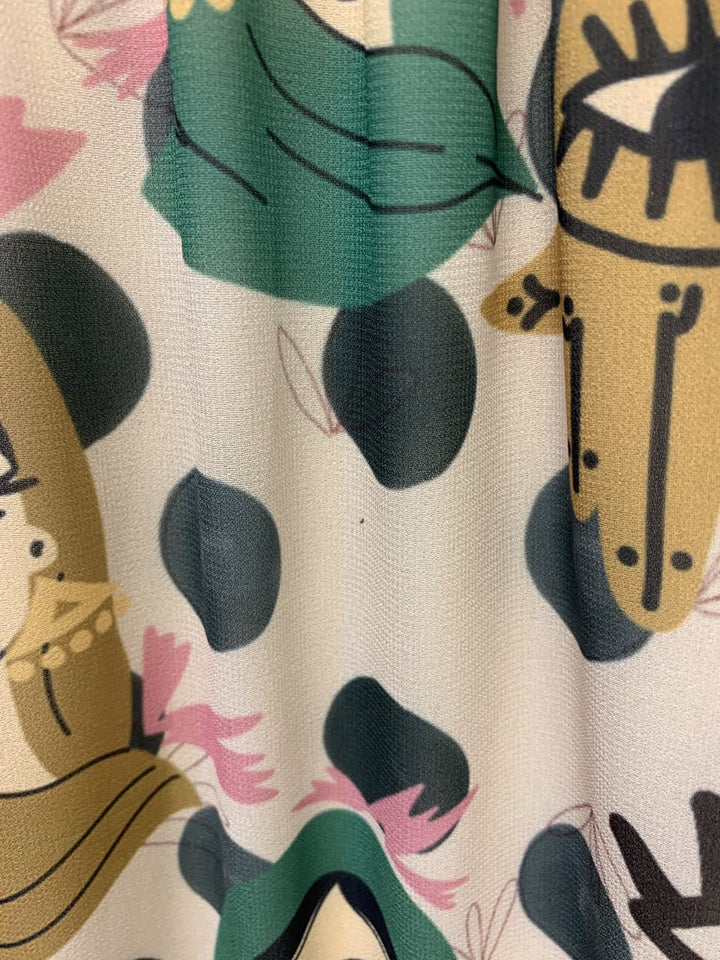 bahiya ayes “defect “padded chiffon skirt