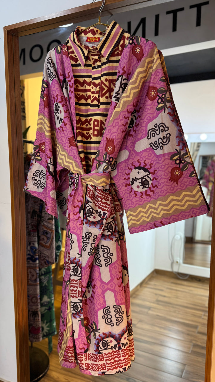 Sacred sun Vest kimono set