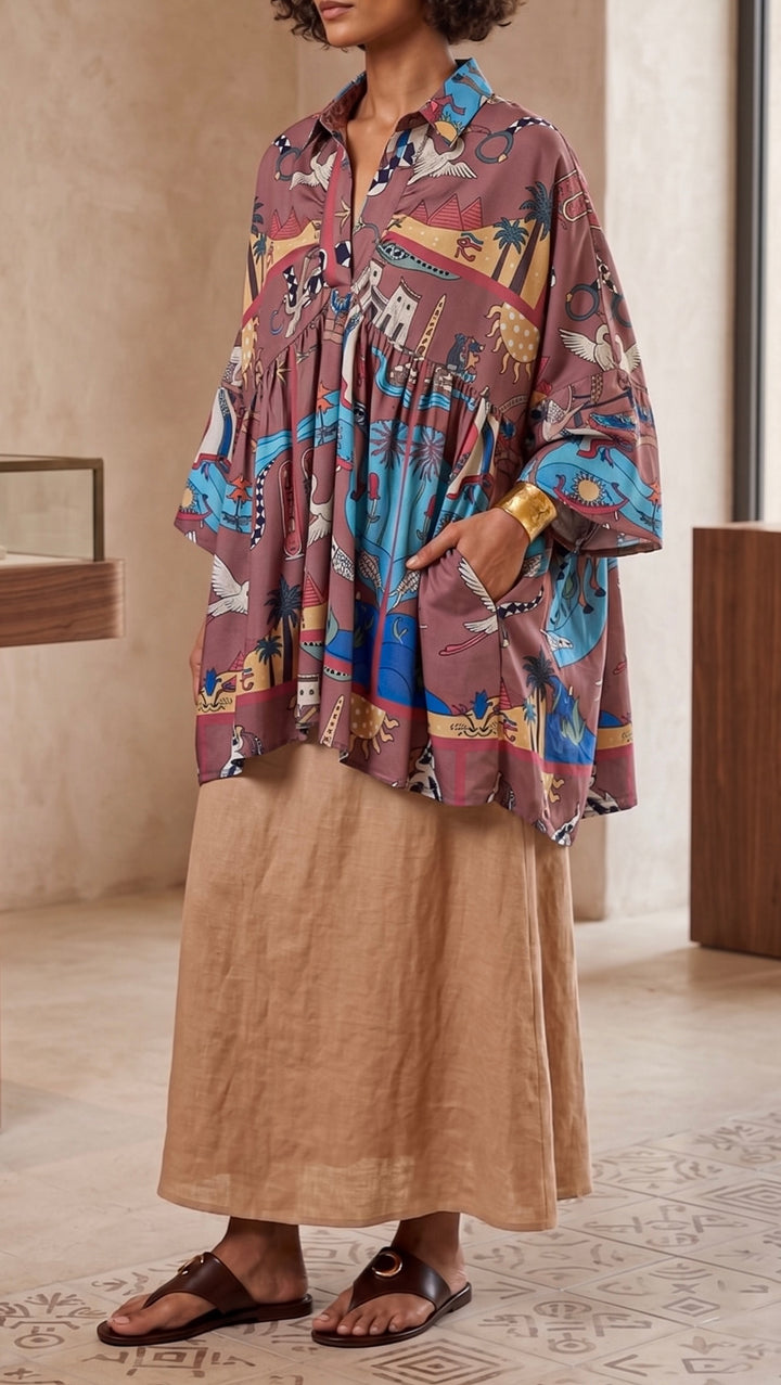 Nomad Sun poncho blouse ( pre order )