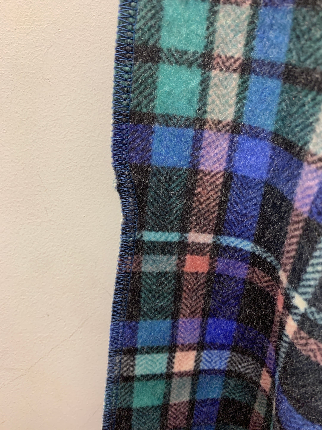 blue urban tribal hooded cape "Defect"