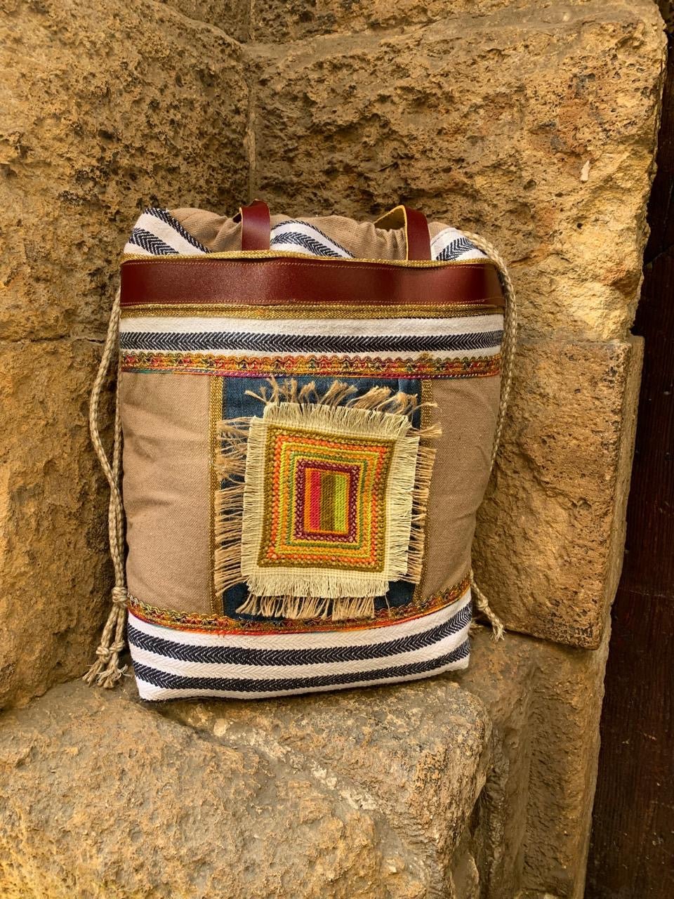 The square patch shoulder bag