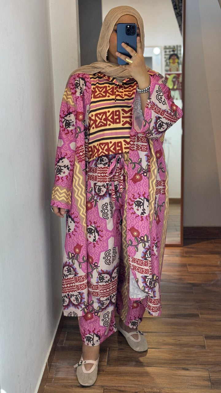Sacred sun Vest kimono set