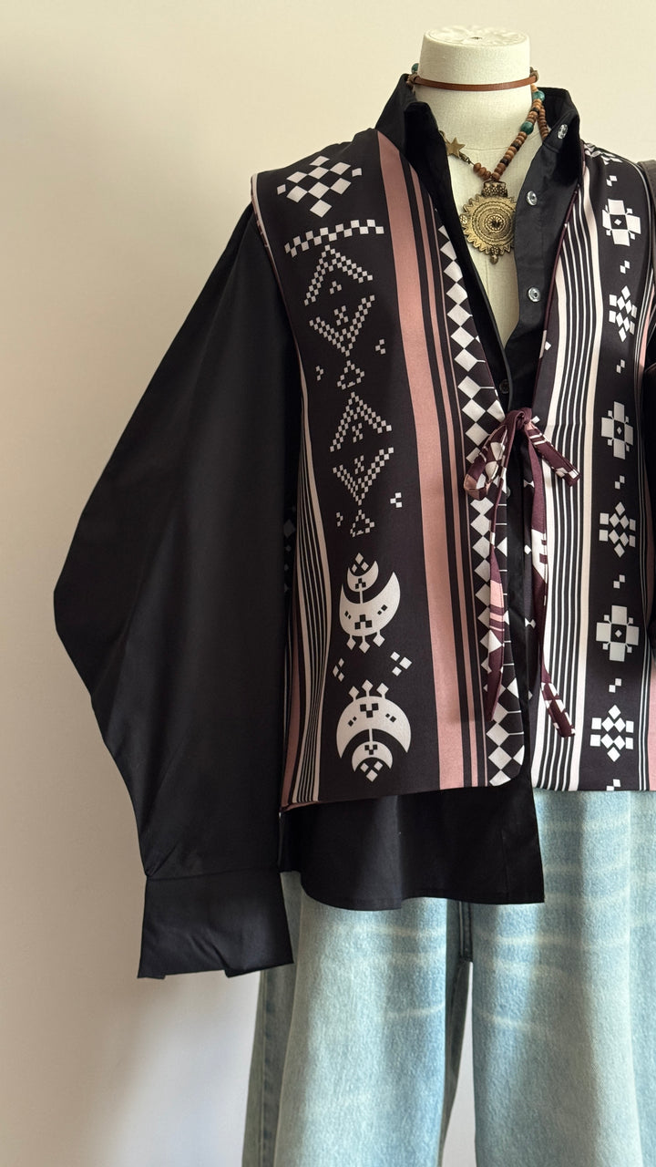 black X Brown Sinai double face vest