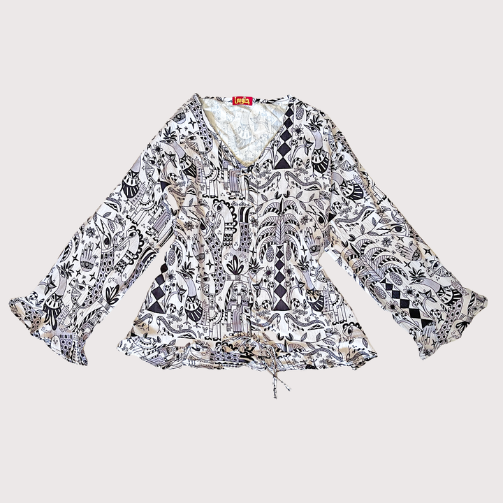 folklore story ruffles blouse