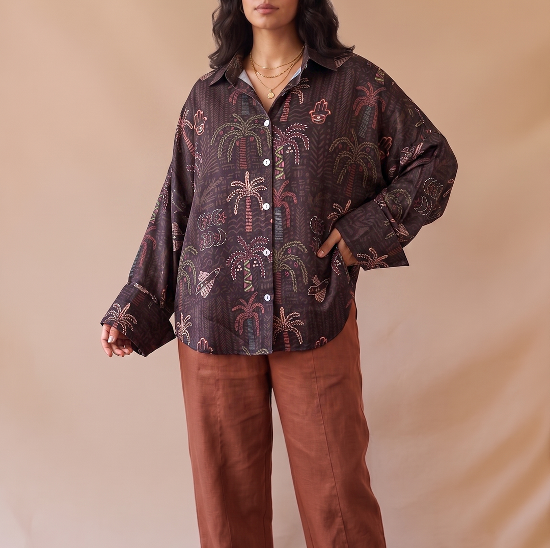 palms & stars Butterfly shirt