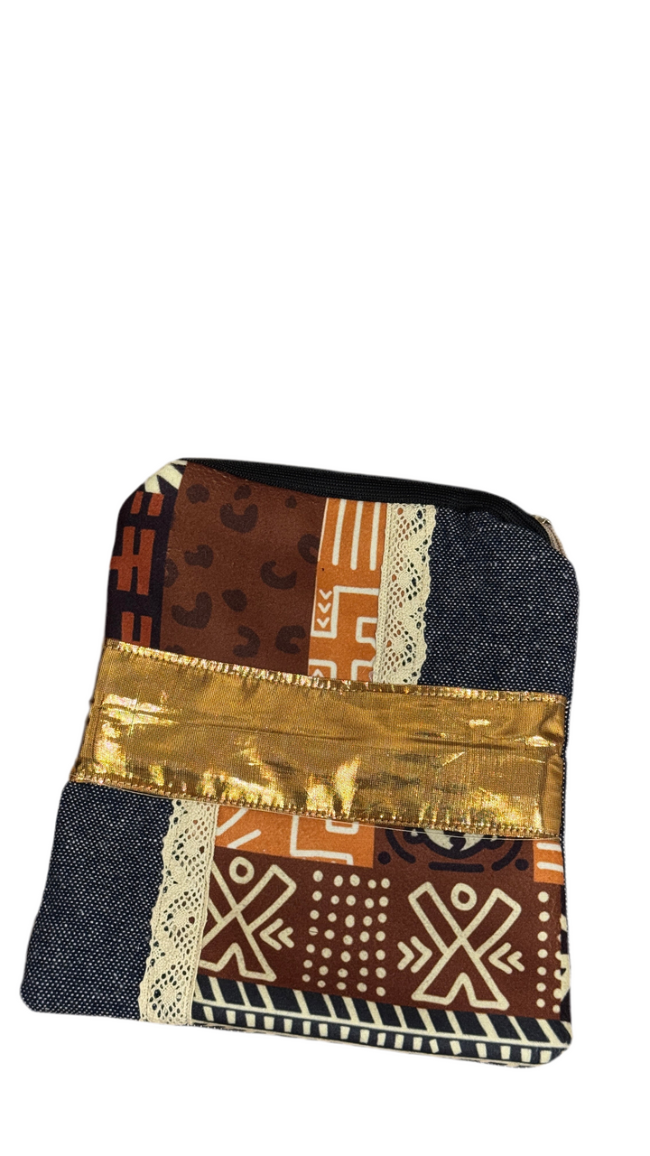 Tribal Golden Accent Pouch