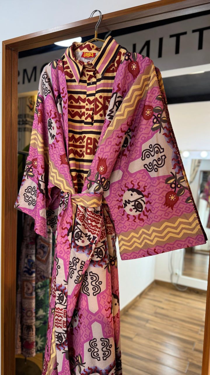 Sacred sun Vest kimono set