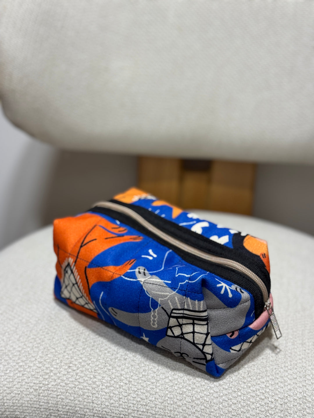 Blue cat Padded pouch