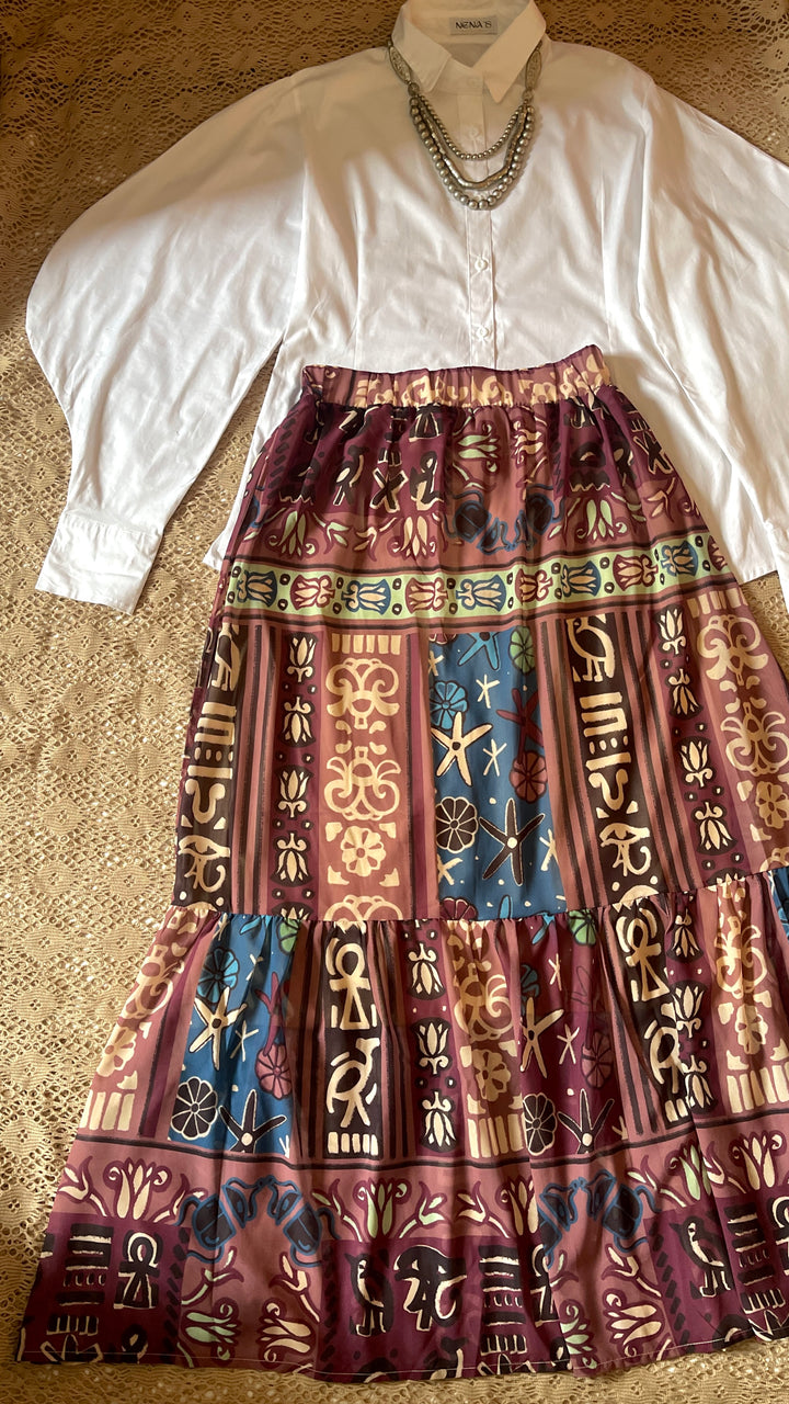 The star faro chiffon skirt