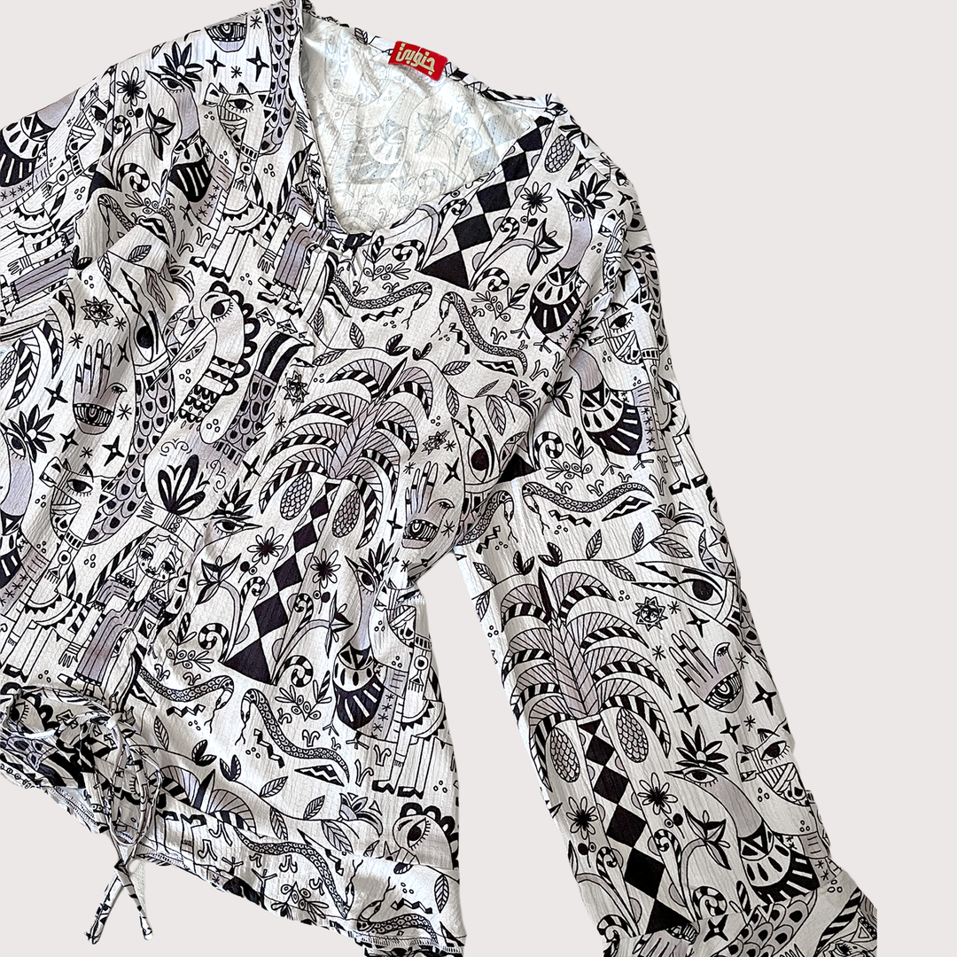 folklore story ruffles blouse