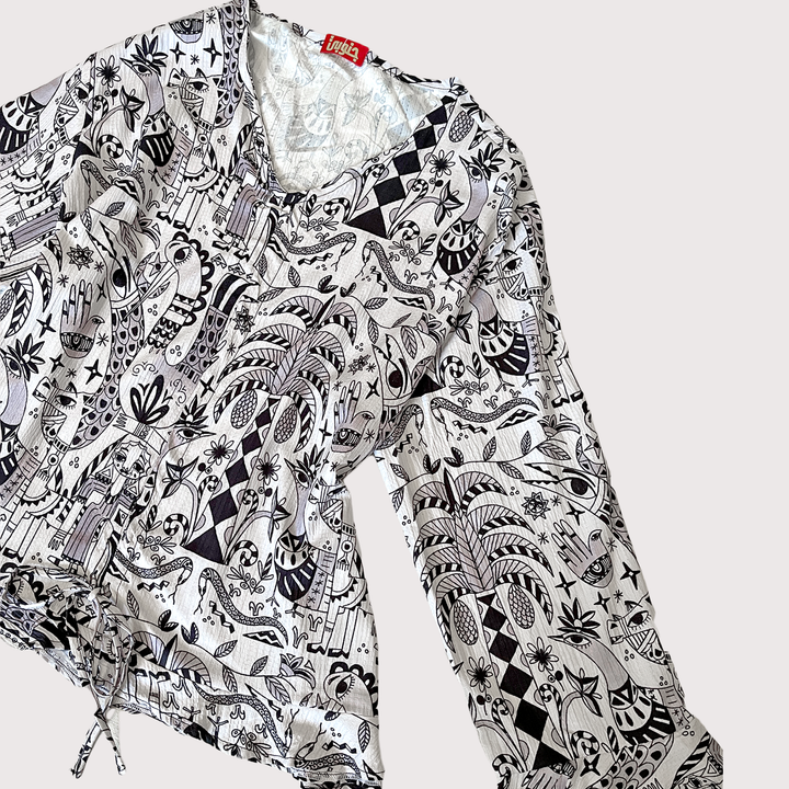 folklore story ruffles blouse