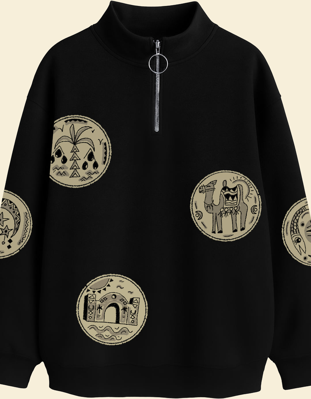 Heritage coins half zipper sweatshirt