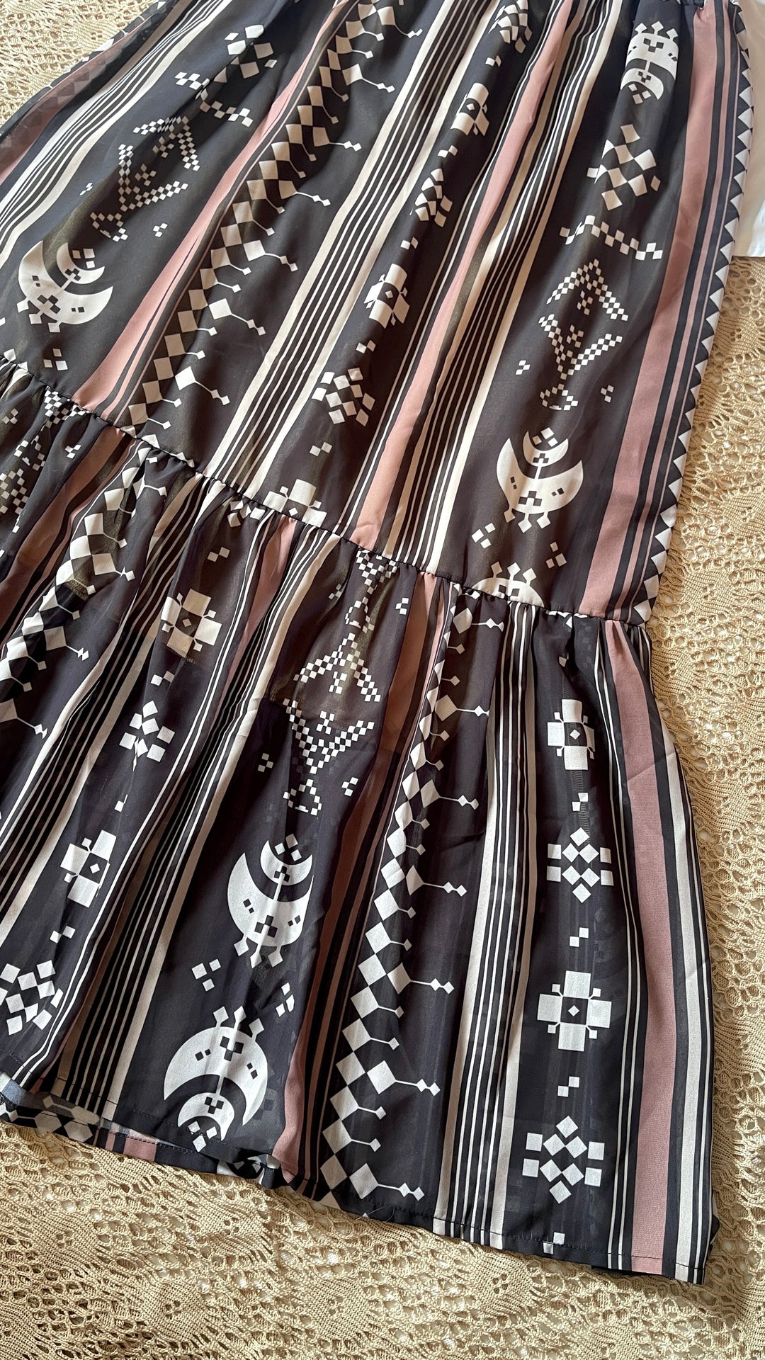 Dark sinai chiffon skirt