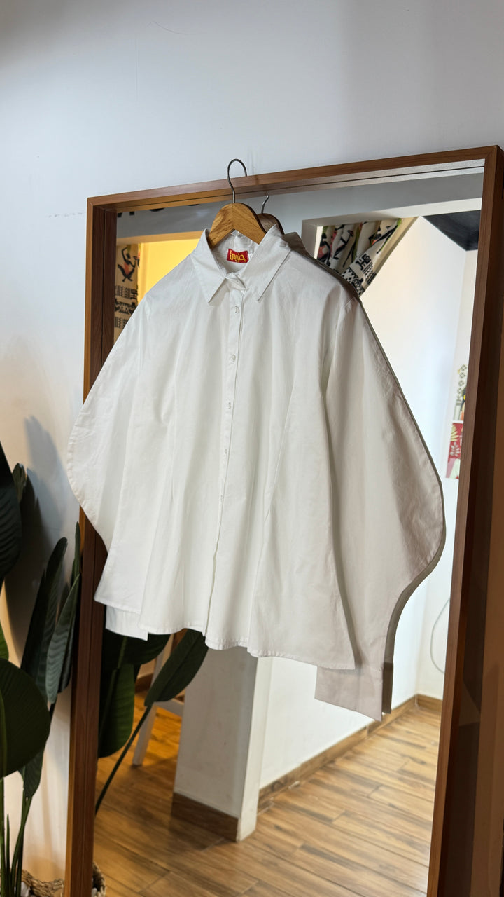 Ballon poplin shirt