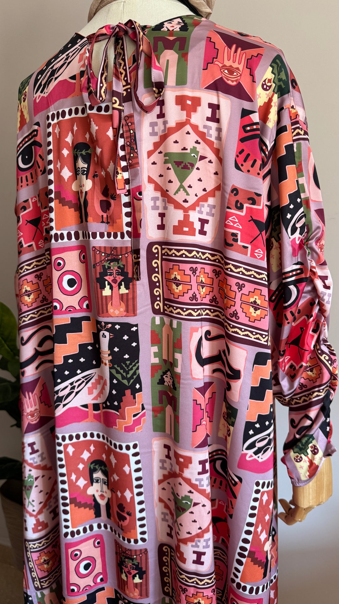 Klim squares Silk dress