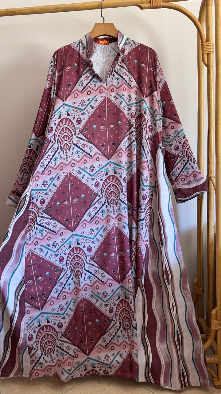 Bedouin symbols Double cloche dress