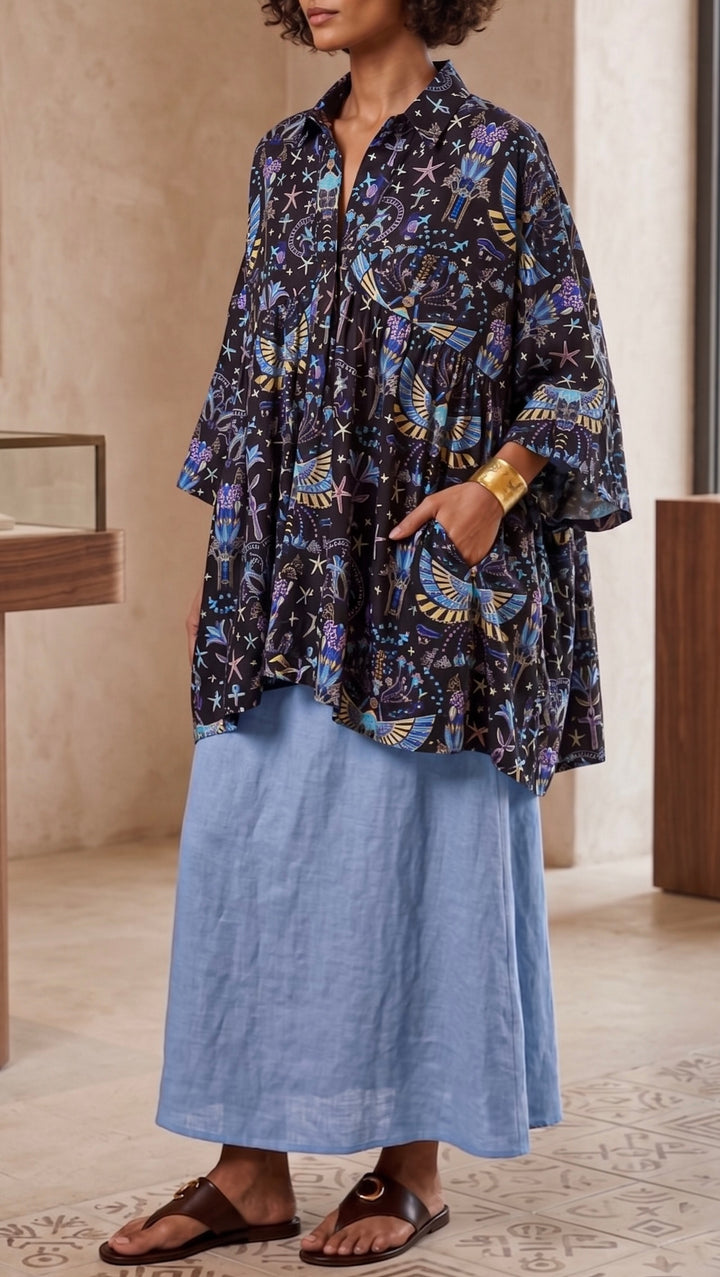 wings of khepri poncho blouse ( pre order )