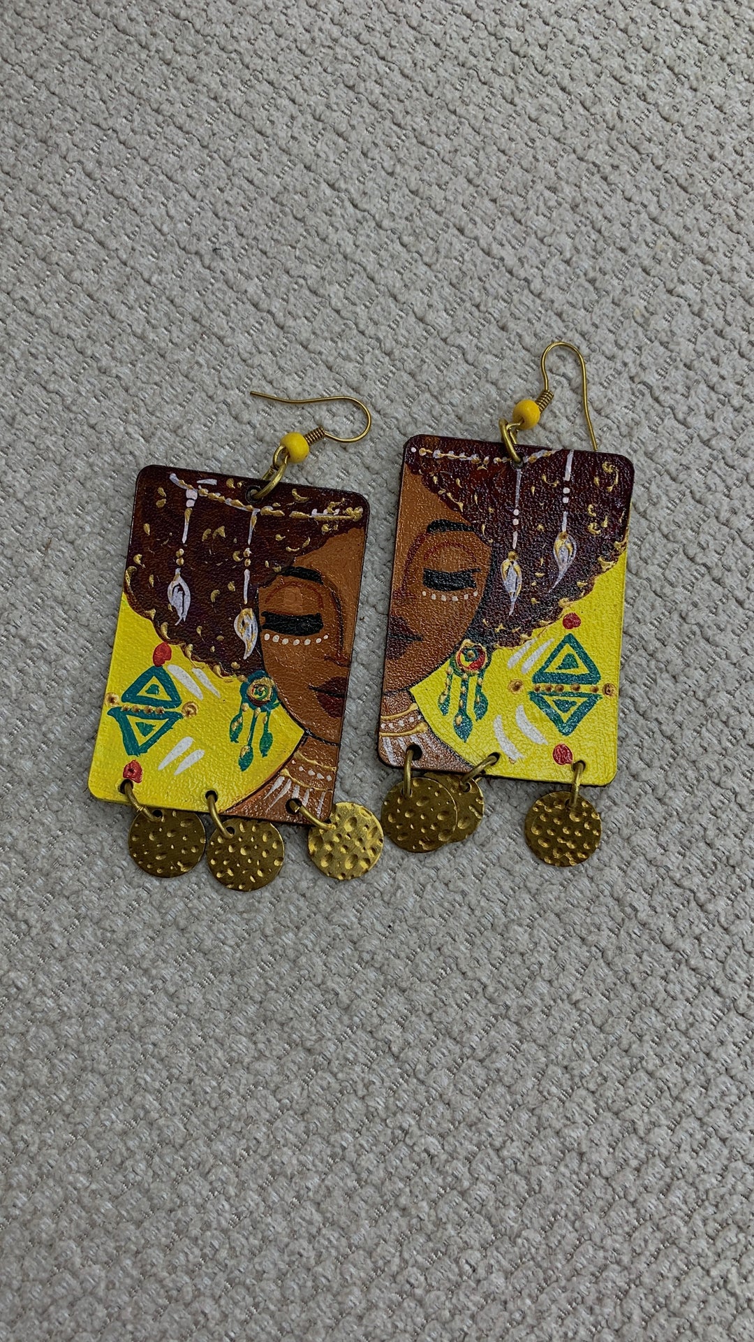 Afro portrait Earrings