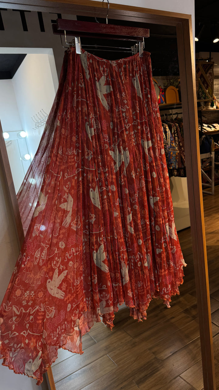 Blush & bloom tulle skirt