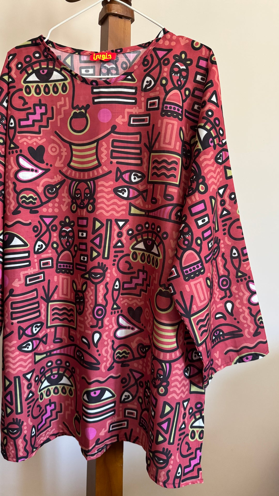 Abstract tunic blouse