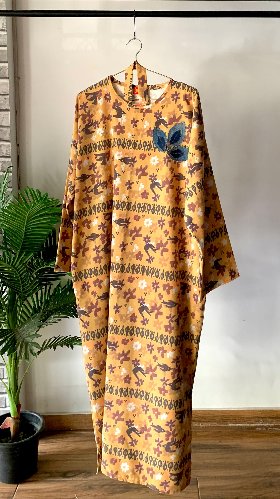 Yellow birds Linen dress