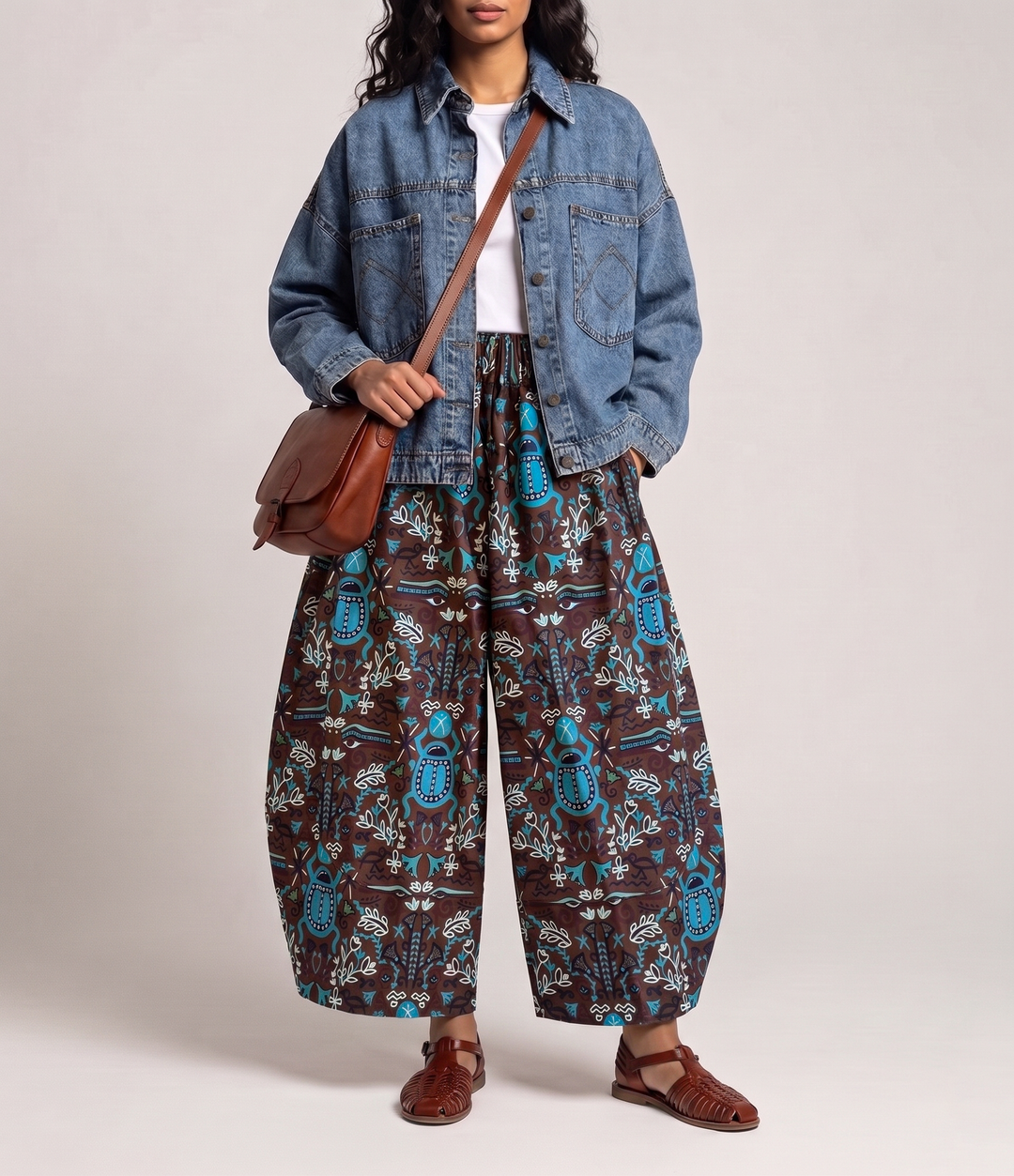 scarab garden balloon pants