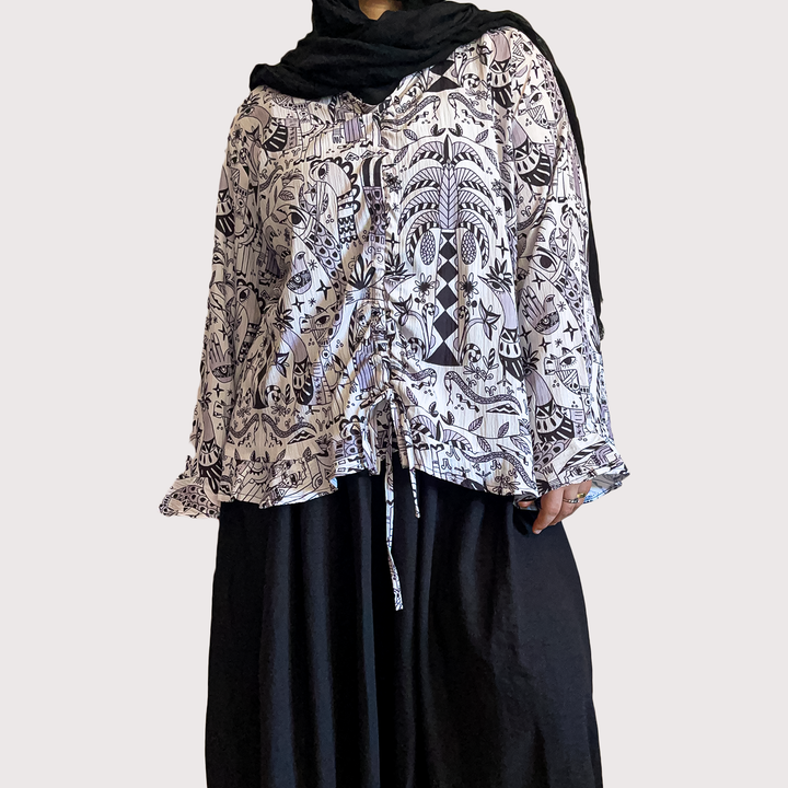 folklore story ruffles blouse