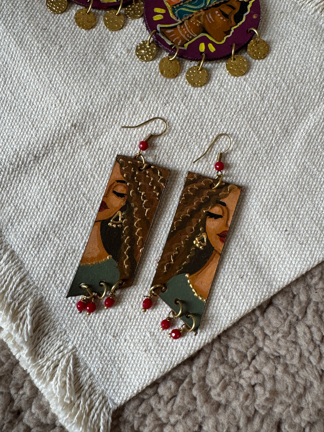 Long portrait Earrings